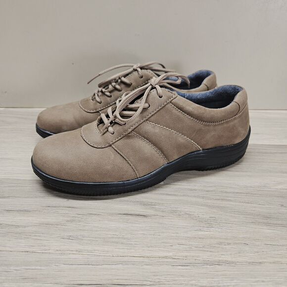 Propet Mens Brown Shoes Shock Absorbing Size 7 Leather - Picture 2 of 9
